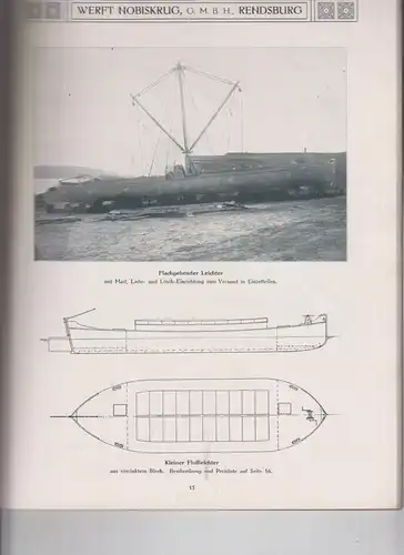 Buch: Werft Nobiskrug GmbH Rendsburg, ca. 1910, Persiehl Druck, gebraucht, gut