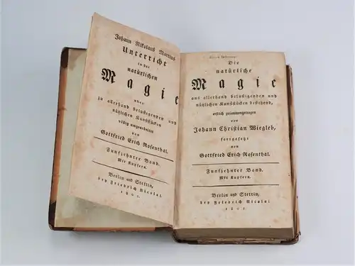 Buch: Die natürliche Magie. Band 15, Wiegleb, Johann Christian / Rosenthal, G. E
