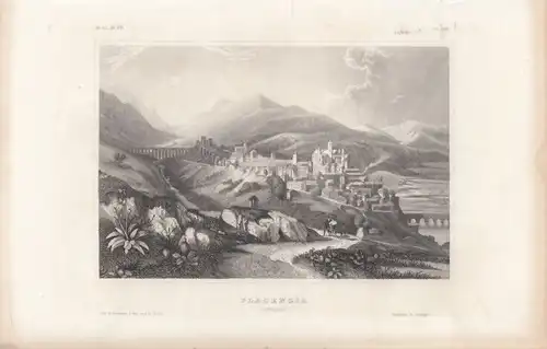 Placengia (Spanien). aus Meyers Universum, Stahlstich. Kunstgrafik, 1850