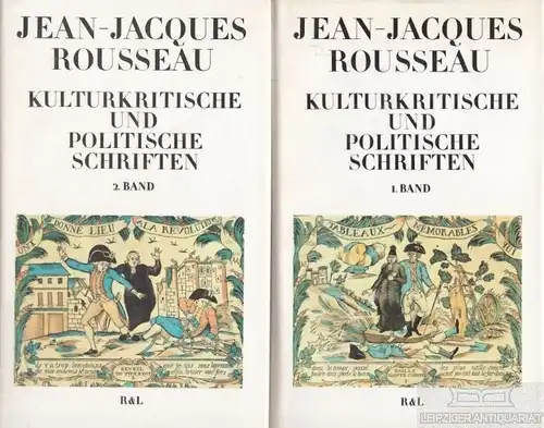 Buch: Kulturkritische und Politische Schriften, Rousseau, Jean-Jacques. 2 Bände