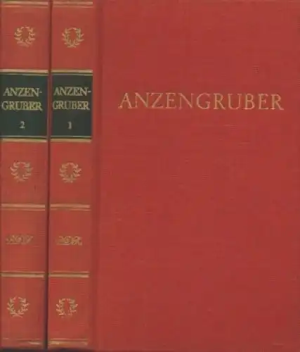 Buch: Anzengrubers Werke in zwei Bänden, Anzengruber, Ludwig. 2 Bände, 1971