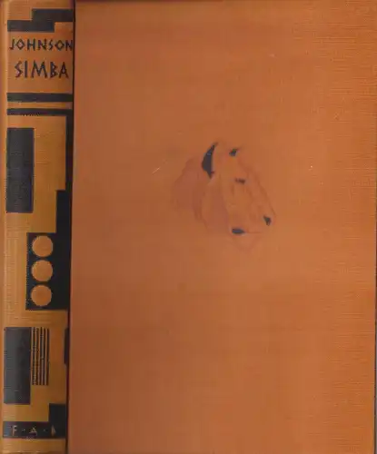 Buch: Simba, Filmabenteuer in Afrika. Martin Johnson, 1941, Brockhaus Verlag