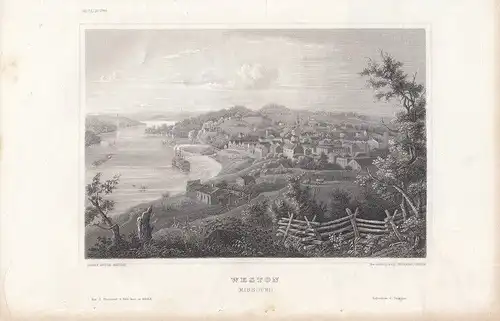 Weston (Missouri). aus Meyers Universum, Stahlstich. Kunstgrafik, 1850 265646