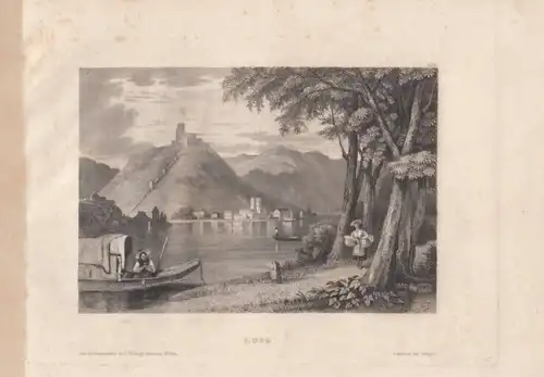 Lugo. aus Meyers Universum, Stahlstich. Kunstgrafik, 1850, gebraucht, gut