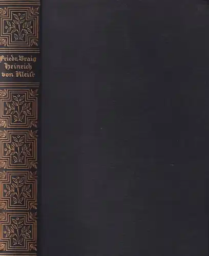 Buch: Heinrich von Kleist, Braig, Friedrich, 1925, C. H. Beck , sehr gut