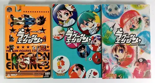 3 Bücher Lagoon Engine, Band 1-3, Sugisaki, Yukiru, Carlsen Comics, Manga