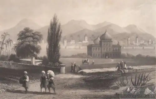 Schiras in Persien. aus Meyers Universum, Stahlstich. Kunstgrafik, 1850 266419