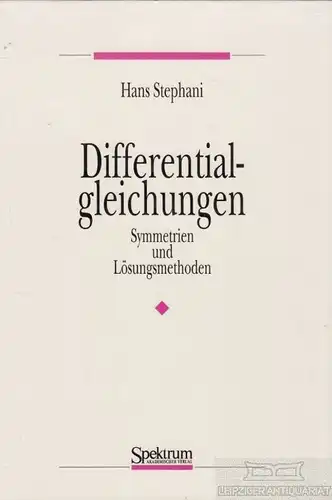 Buch: Differentialgleichungen, Stephani, Hans. 1994, gebraucht, gut