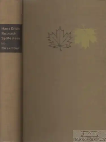 Buch: Spätestens im November, Nossack, Hans Erich. 1961, Bertelsmann Lesering