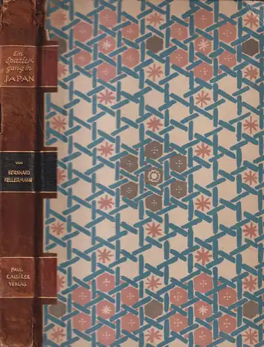 Buch: Ein Spaziergang in Japan, Kellermann, Bernhard. 1924, Paul Cassirer Verlag