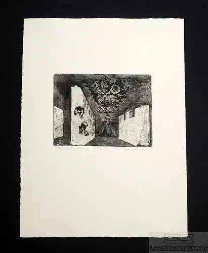 Buch: Radierung: Mauern, Weidensdorfer, Claus. Kunstgrafik, 1967, (ohne Titel)