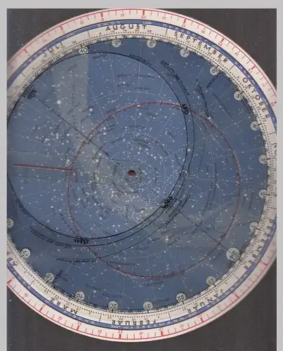 Buch: Kosmos-Sternkarte mit durchscheinendem Deckblatt und... Widmann, Walter