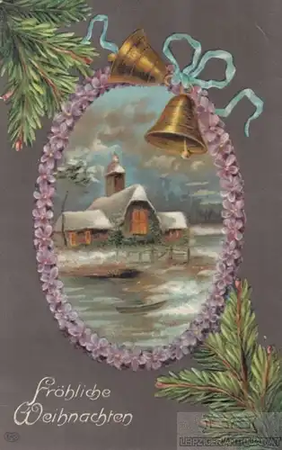 Weihnachtskarte - Fröhliche Weihnachten, Postkarte. Weihnachtskarte, 1910