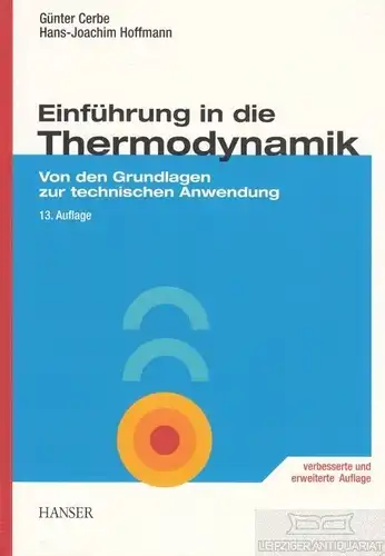 Buch: Einführung in die Thermodynamik, Cerbe, Günter / Hoffmann, Hans-Joachim