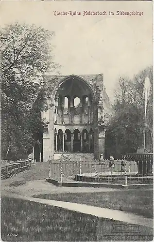 AK Kloster-Ruine Heisterbach im Siebengebirge. ca. 1913, Postkarte. Serien Nr