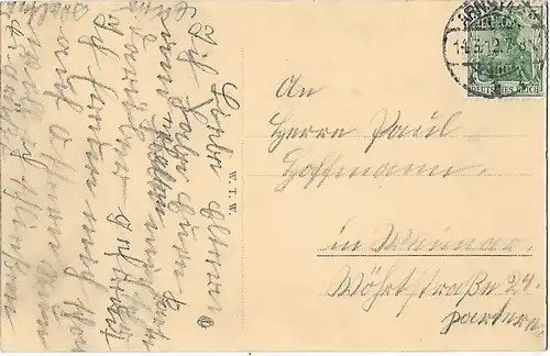 AK Weimar. Römisches Haus. ca. 1912, Postkarte. Ca. 1912, Verlag W. T. W