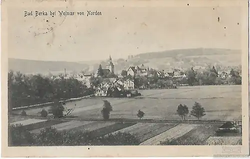 AK Bad Berka b. Weimar von Norden. ca. 1920, Postkarte. Serien-Nr, ca. 1920
