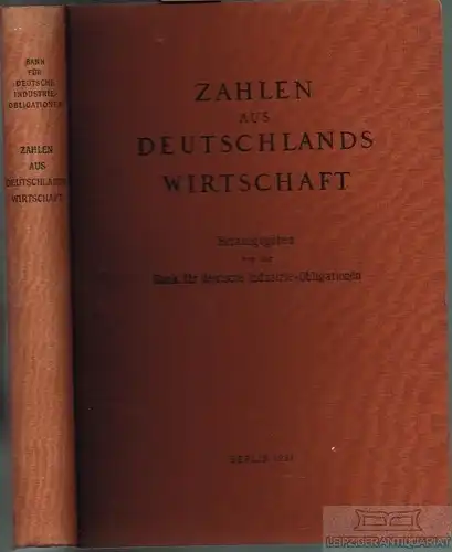 Buch: Zahlen aus Deutschlands Wirtschaft. 1931, Verlag von Reimar Hobbing