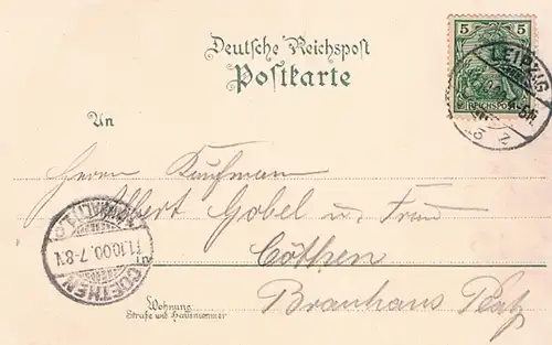 AK Leipzig. Bismarck. Wir Deutschen fürchten Gott, sonst nichts auf... Postkarte