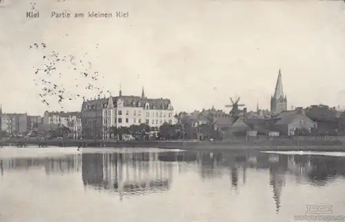 AK Kiel. Partie am kleinen Kiel. ca. 1910, Postkarte. Ca. 1910, Verlag W. J