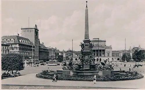 AK Leipzig. Augustusplatz, Postkarte, gebraucht, gut 274505
