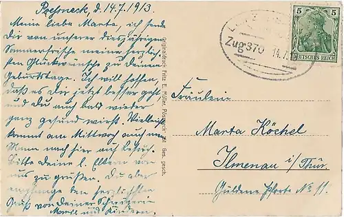 AK Pößneck. Kinderheim (Herzog Georg-Stift). ca. 1913, Postkarte. Ca. 1913