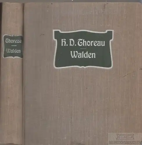 Buch: Walden, Thoreau, Henry D. 1903, Verlag Concord, gebraucht, gut