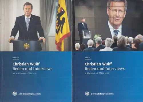 Buch: Reden und Interviews, Wulff, Christian, 2012, 2 Bände, Bundespräsidialamt