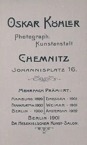 Fotografie Köhler, Chemnitz - Portrait Herr mit Schnurrbart, Fotografie