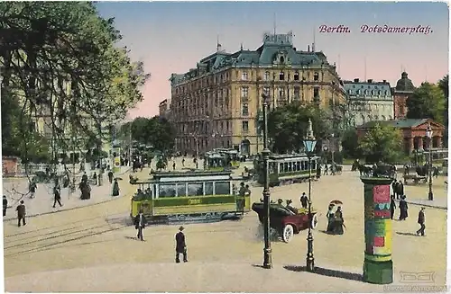 AK Berlin. Potsdamerplatz. ca. 1915, Postkarte. Ca. 1915, gebraucht, gut