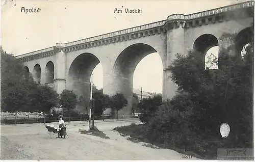 AK Apolda. Am Viadukt. ca. 1913, Postkarte. Ca. 1913, Verlag Reinicke & Rubin