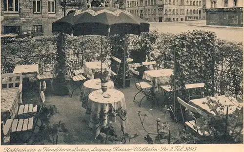 AK Kaffehaus u. Konditorei Lutze, Leipzig, Postkarte, Foto Hans Lindner 276356