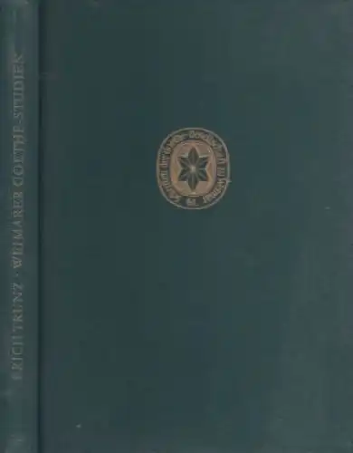 Buch: Weimarer Goethe-Studien, Trunz, Erich. Schriften der Goethe-Gesellschaft