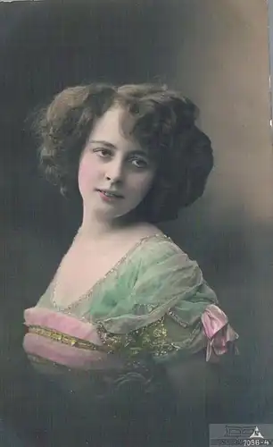 AK Hübsches junges Fräulein, Postkarte. Nr. 7096-4, 1912, gebraucht, gut
