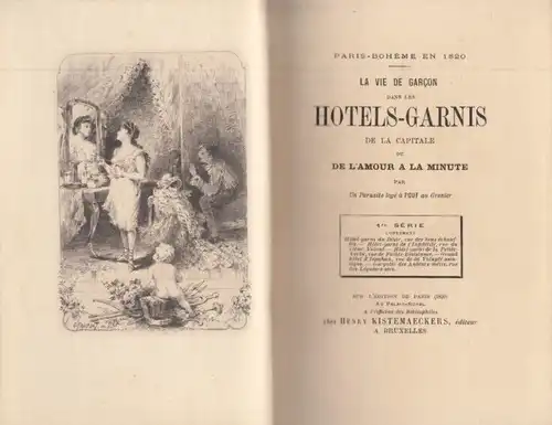 Buch: La vie de garcon dans les hotels garnis de la capitale. 4 in 1 Bände, 1820