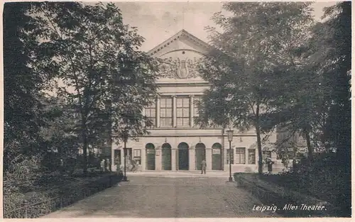 AK Leipzig. Altes Theater, Postkarte, gebraucht, gut