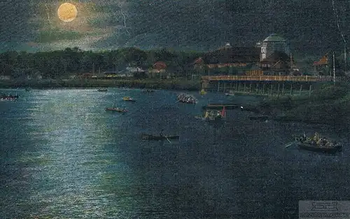 AK Luna-Park Leipzig-Wahren am Auensee. ca. 1920, Postkarte. Nr. 18, 1920