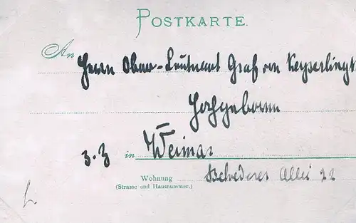 AK Friedrich Spielhagen, Postkarte. Serie D. No. 119, gebraucht, gut