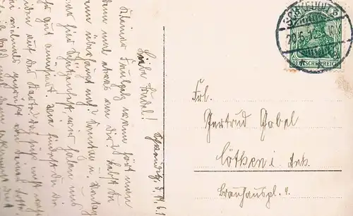 AK Küssende Kinder, Postkarte. Nr. 7010, ca. 1912, gebraucht, gut