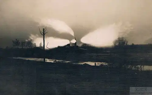 AK Erdgasausbruch in Neuengamme 4.11.10, Postkarte. Fotokarte, 1910