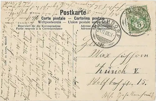 AK Hochdorf Kt. Luzern. Marienheim. ca. 1908, Postkarte. Serien Nr, ca. 1908