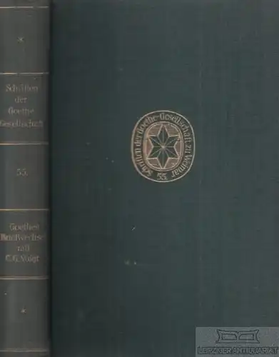 Buch: Goethes Briefwechsel mit Christian Gottlob Voigt. Band III, Tümmler, Hans