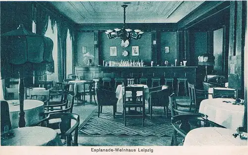 AK Esplanade-Weinhaus Leipzig, Postkarte, Graph. Kunstverlag Merkur 276355