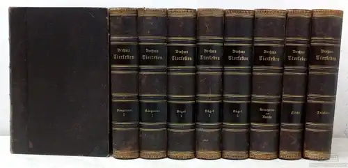 Buch: Brehms Tierleben. 9 Bände, Brehm, Alfred Edmund. 1890, gebraucht, gut