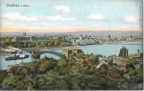 AK Coblenz a. Rhein. ca. 1913, Postkarte. Serien Nr, ca. 1913, gebraucht, gut