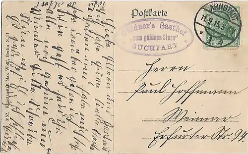 AK Gruss aus Buchfart. ca. 1913, Postkarte. Serien Nr, ca. 1913, gebraucht, gut