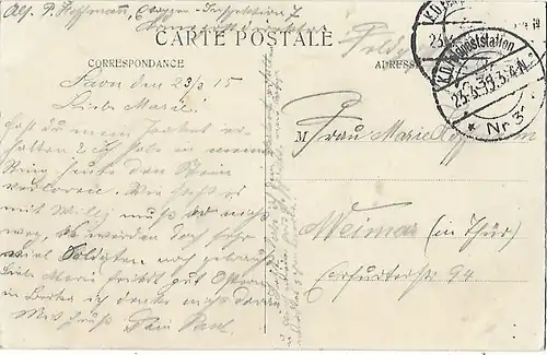 AK Laon. Escaliers de la Gare. E.C.. ca. 1915, Postkarte. Ca. 1915 277221