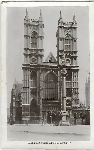AK London. Westminster Abbey. ca. 1905, Postkarte. Ca. 1905, gebraucht, gut