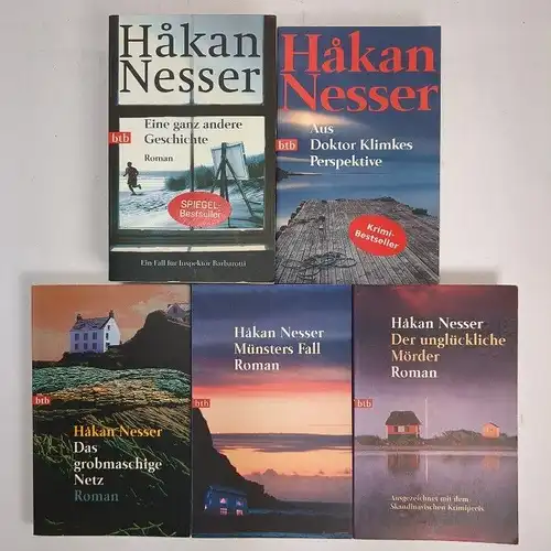 5 Bücher Hakan Nesser, Taschenbücher, Krimis, Sammlung, Konvolut, 5 Bände