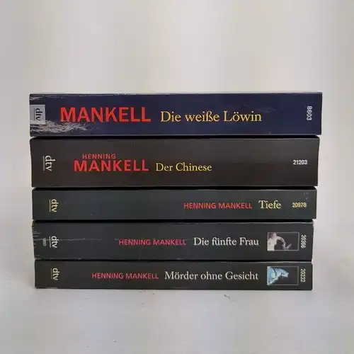 5 Bücher Henning Mankell, Taschenbücher, Krimis, Sammlung, Konvolut, 5 Bände